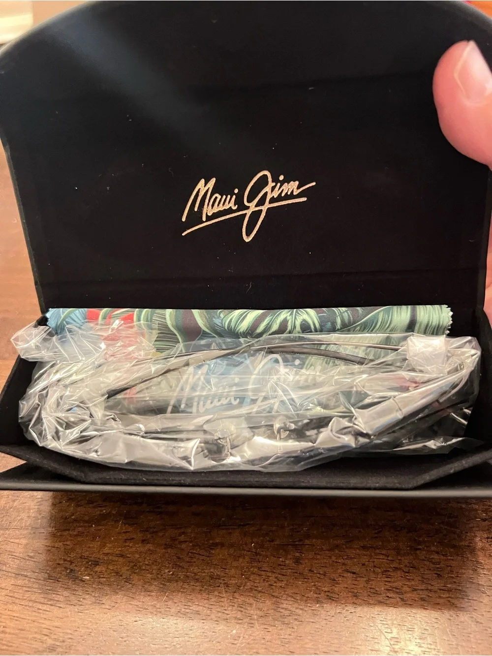 Maui Jim Ohai B334-02D Polarized Blue Hawaiian rimless sunglasses